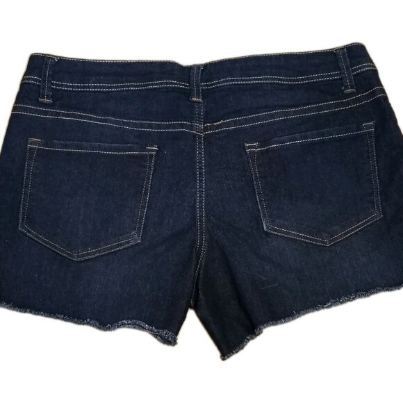 Fire And Gold Dark Wash Denim Women's Size 12 Shorts Cut Off - Picture 4 of 4